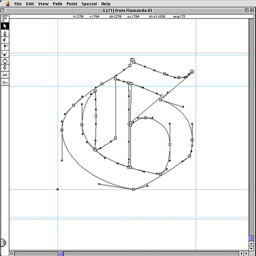 Majuscule G for DTL Flamande by Matthew Carter